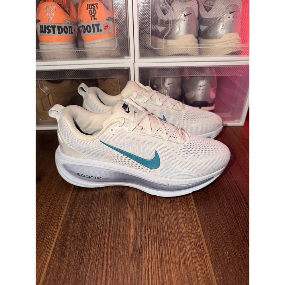 Nike Vomero 18 ZoomX Summit White/Geode Teal HM6804-103 Mesh Running Shoes